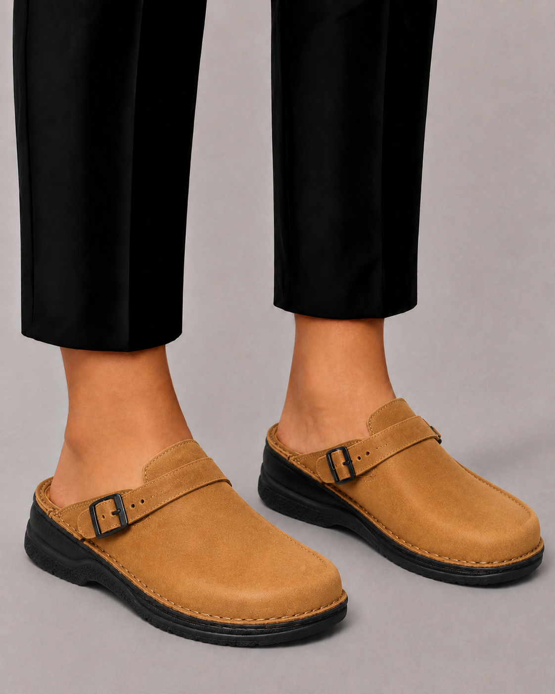 Men's Orthopaedic Clogs with Buckle