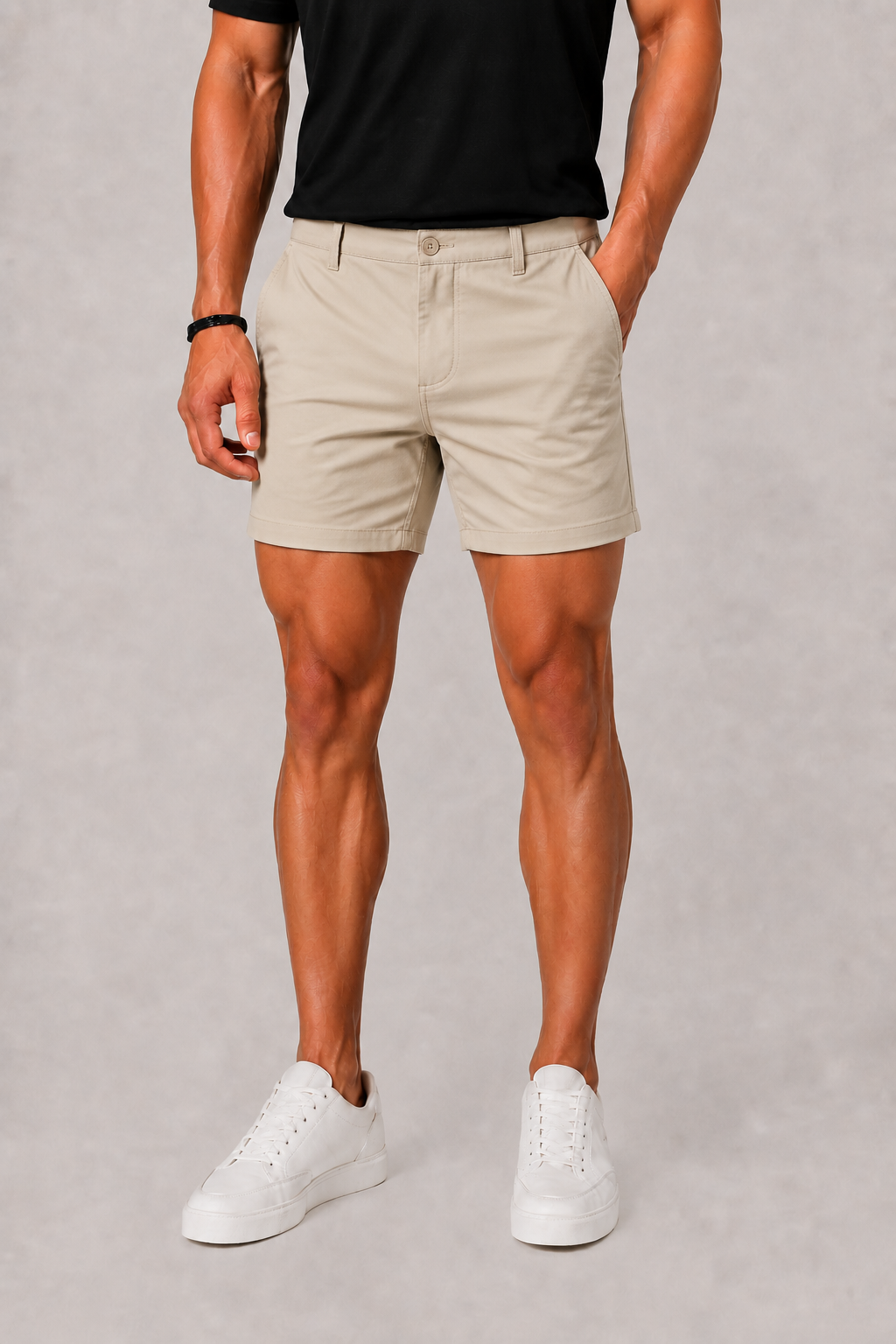 Men's Chino Shorts with Slip Pockets