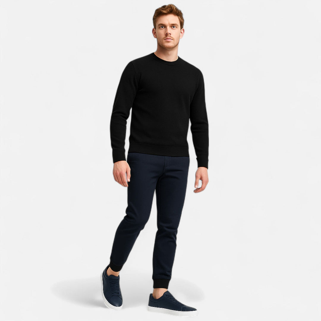 Men's panelled slip-on trainers with rounded toes and flat soles