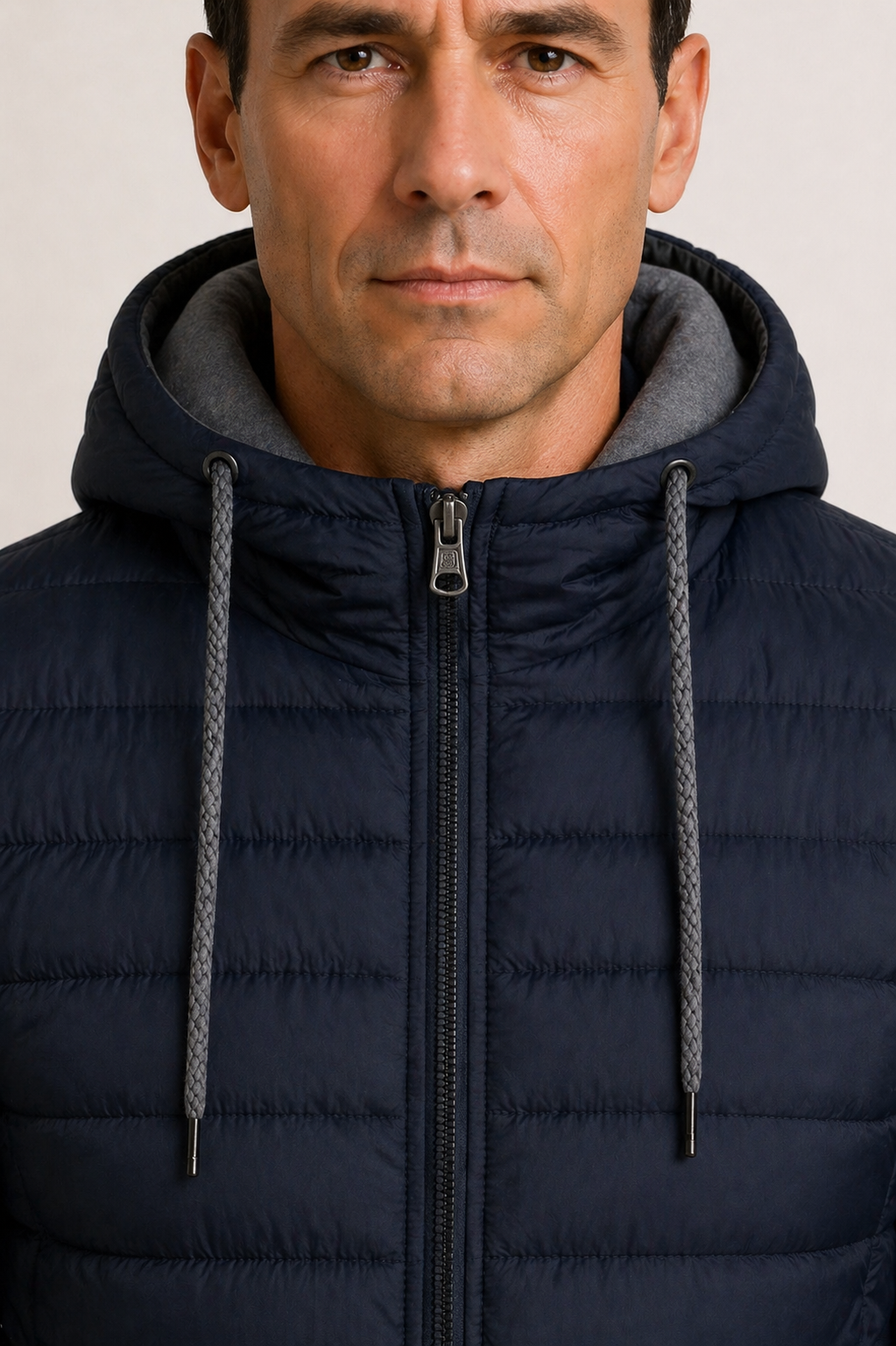 Men's Lightweight Quilted Jacket with Hood