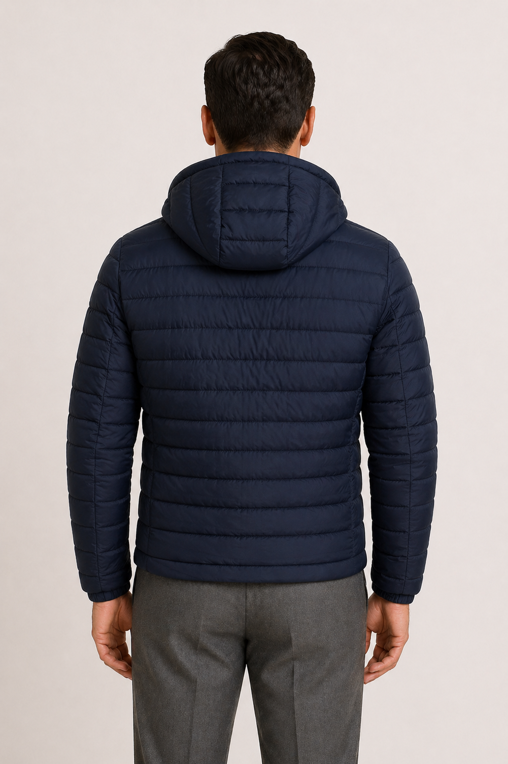 Men's Lightweight Quilted Jacket with Hood