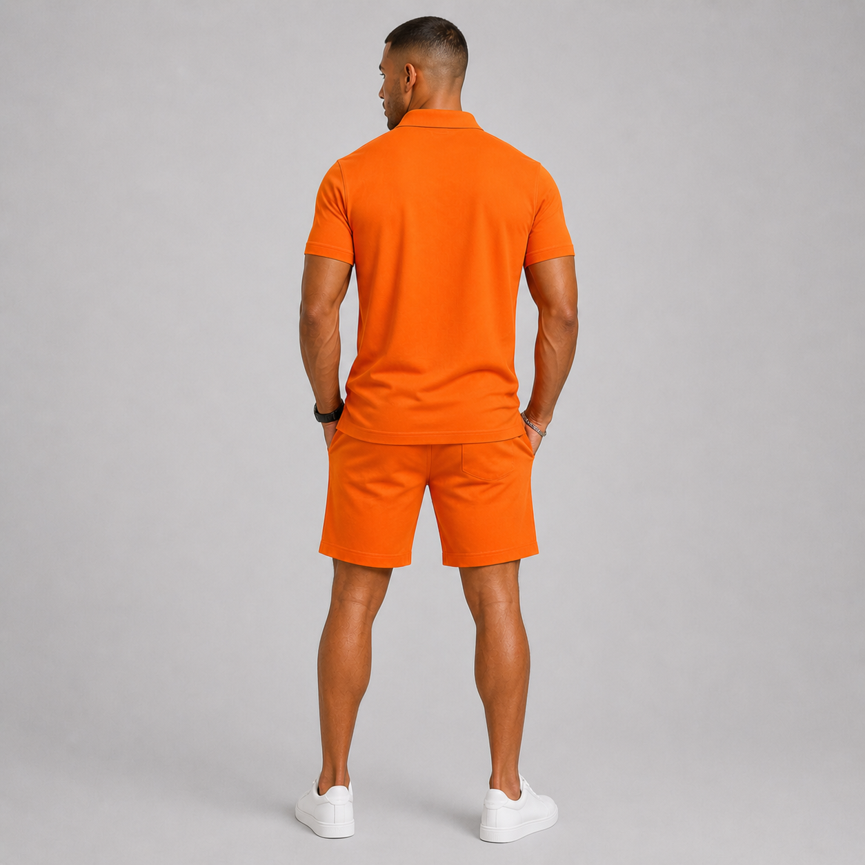 Men's Summer Sports Set in Polo and Shorts