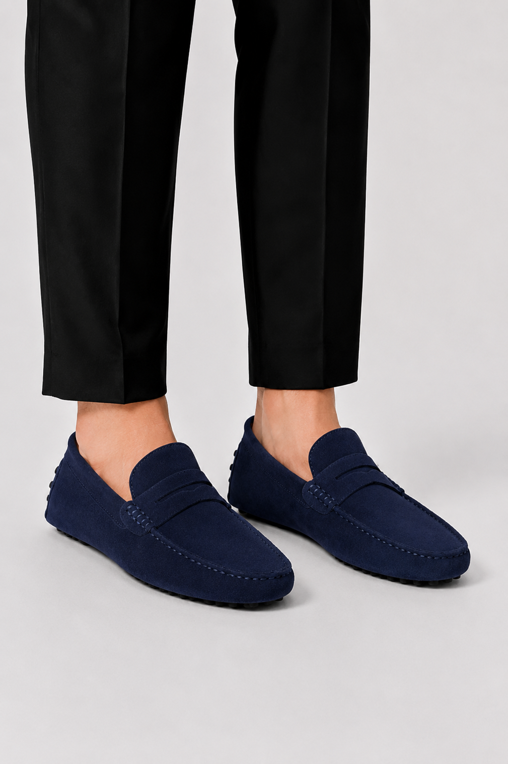 Men's Italian-Style Suede Loafers