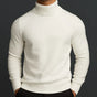 Plain turtleneck jumper with long sleeves