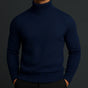 Plain turtleneck jumper with long sleeves