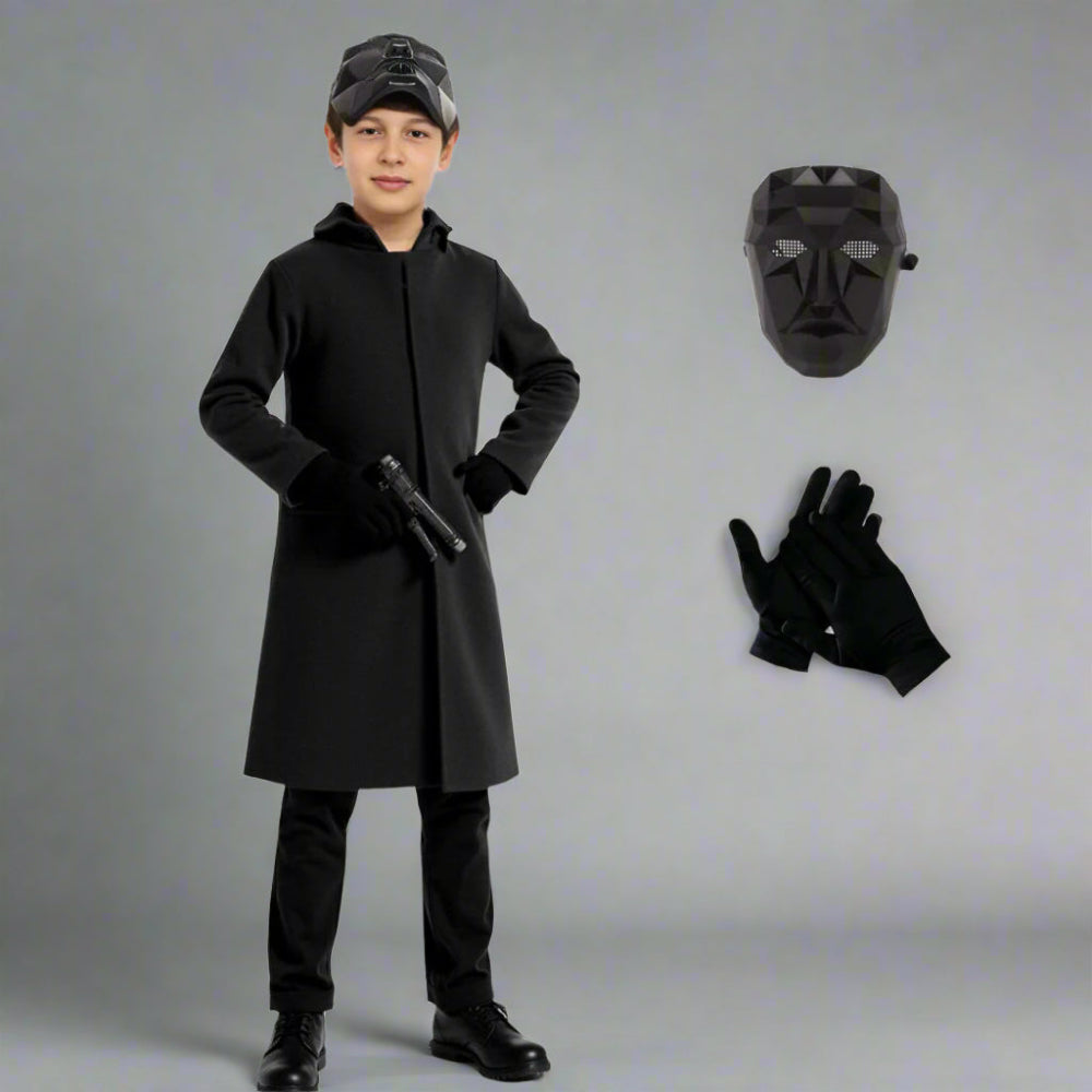 Children's frontman cosplay costume set with gloves
