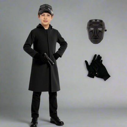 Children's frontman cosplay costume set with gloves