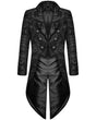 Men's gothic tailcoat with long sleeves and a structured longline cut
