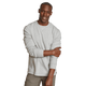 Men's crew neck long sleeve top with fine ribbed texture and ribbed cuffs