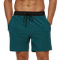 Men's Elastic Waist Drawstring Shorts, Relaxed Fit Casual Summer Shorts with Pockets