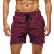 Men's Elastic Waist Drawstring Shorts, Relaxed Fit Casual Summer Shorts with Pockets