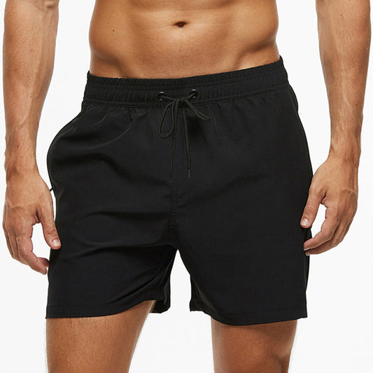 Men's Elastic Waist Drawstring Shorts, Relaxed Fit Casual Summer Shorts with Pockets