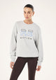 Grey and blue colour block sweatshirt