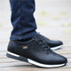 Men's low-top lace-up trainers with rounded toes, layered soles and textured outsoles