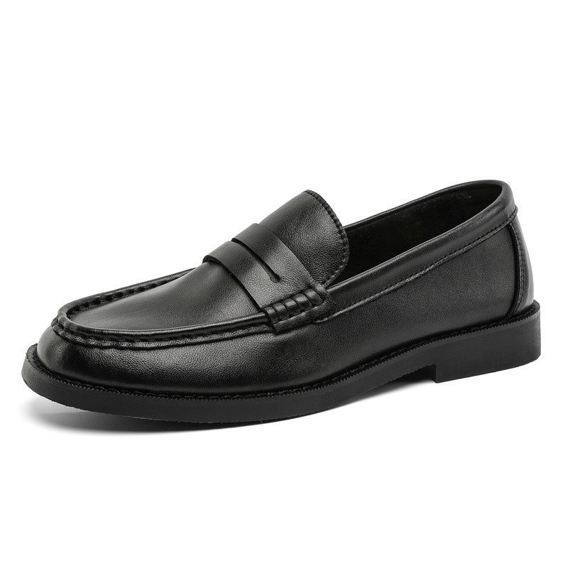 Men's Leather Loafers, Penny Strap, Slip On, Round Toe