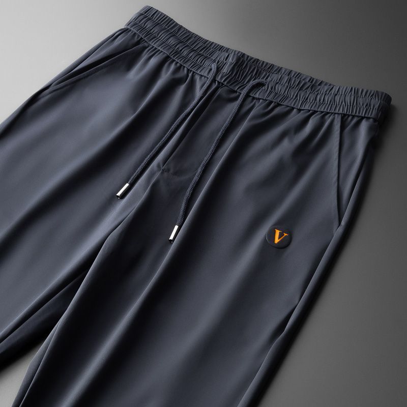 Men's short-sleeve polo shirt and trousers set