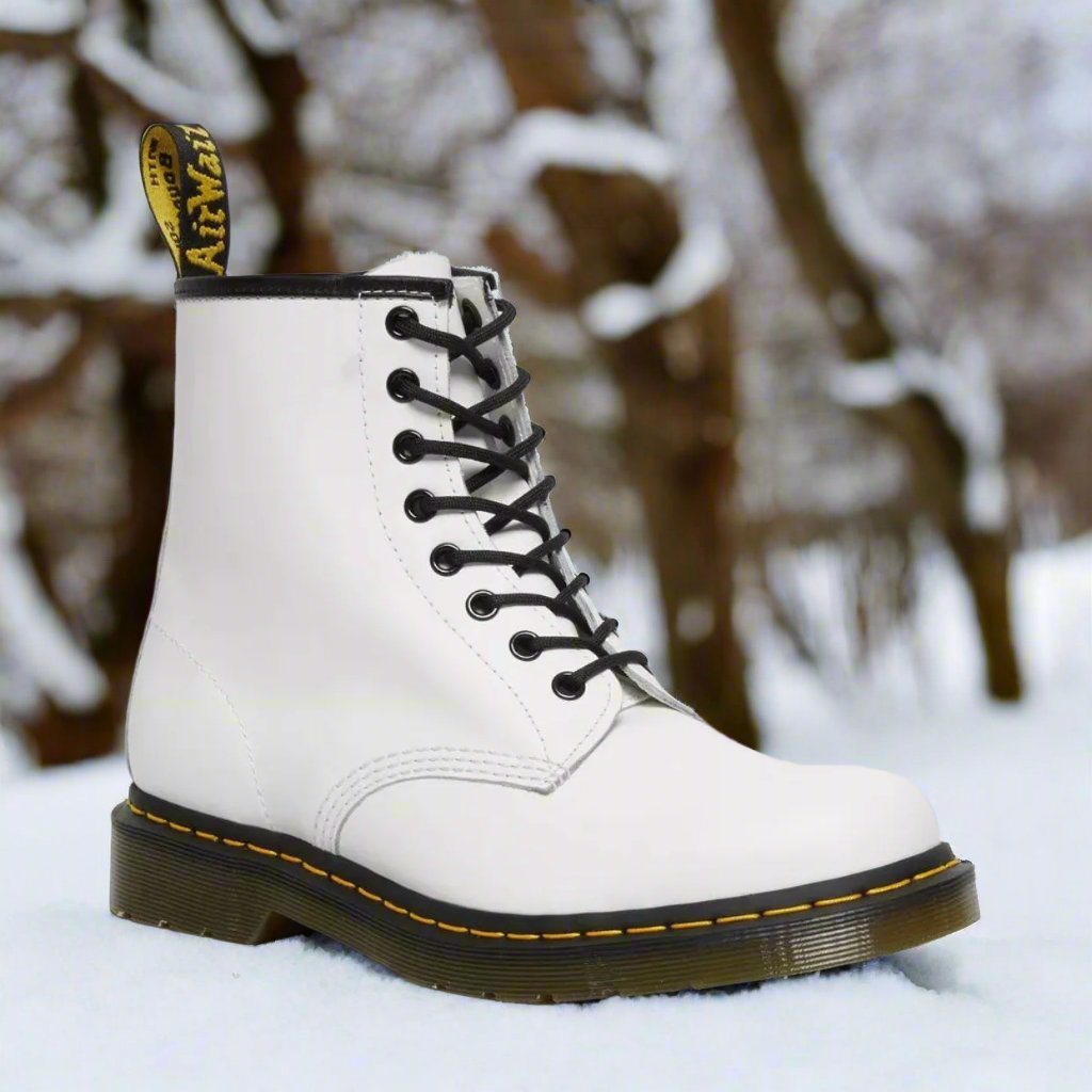 Men's ankle-height combat boots with lace-up front and chunky sole