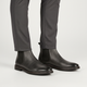 Men's Chelsea boots with rounded toe and elastic side panels