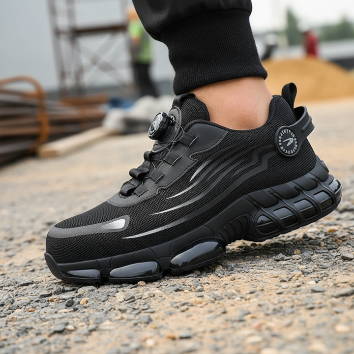 Men's protective lace-up work shoes