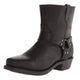 Men's cowboy boots with western straps, studs and low block heel