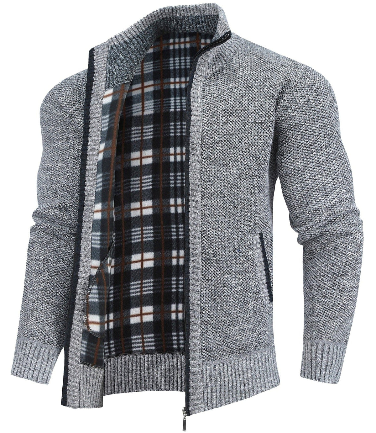 Lined sweater jacket available in five designs
