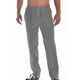 Men's Straight Leg Trousers, Lightweight Pleated Smart Casual Summer Trousers