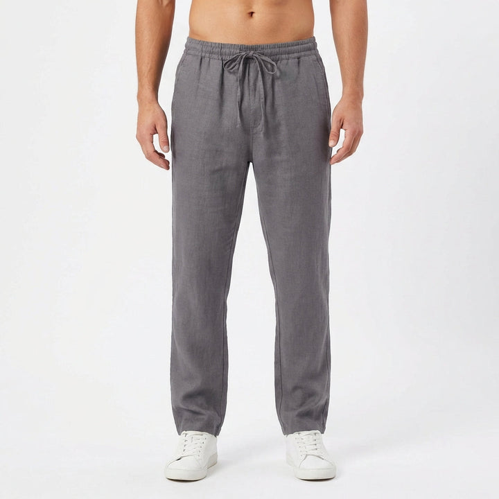 Men's Drawstring Trousers, Straight Leg, Elasticated Waist
