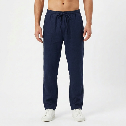 Men's Drawstring Trousers, Straight Leg, Elasticated Waist