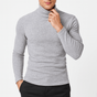 Men's slim long-sleeve turtleneck T-shirt