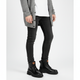 Men's lace-up ankle boots with rugged sole