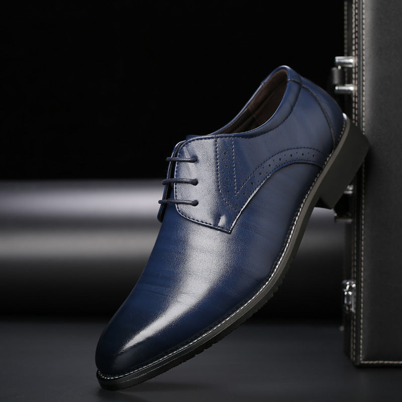 Men's Formal Derby Shoes, Lightweight Lace-Up Smart Dress Shoes for Weddings and Business
