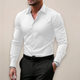 Men's Long Sleeve Smart Shirt, Tailored Button-Up Shirt for Work & Smart Casual Wear