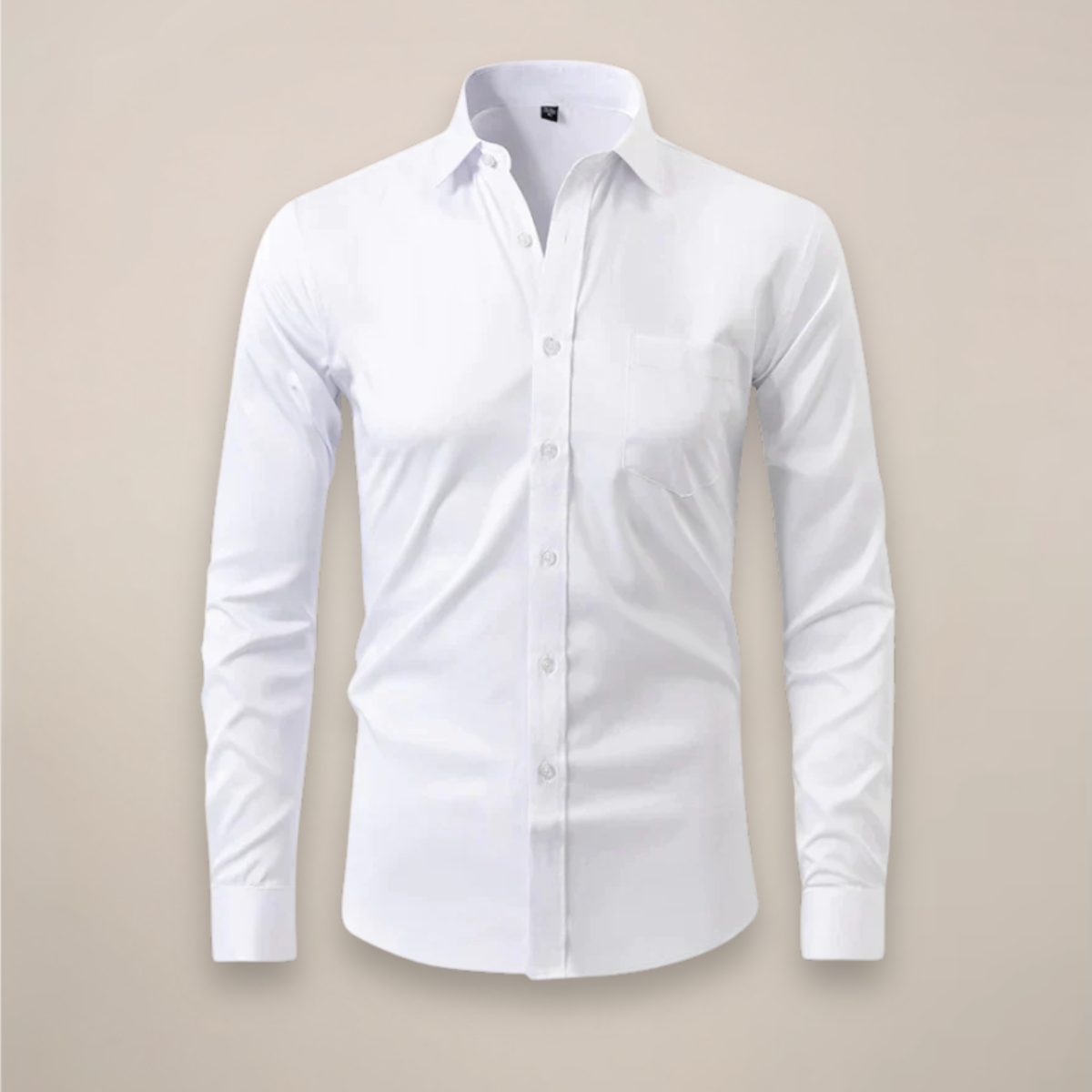Men's Tailored Shirt, Slim Fit Lightweight Button-Up Shirt for Office & Smart Casual Wear
