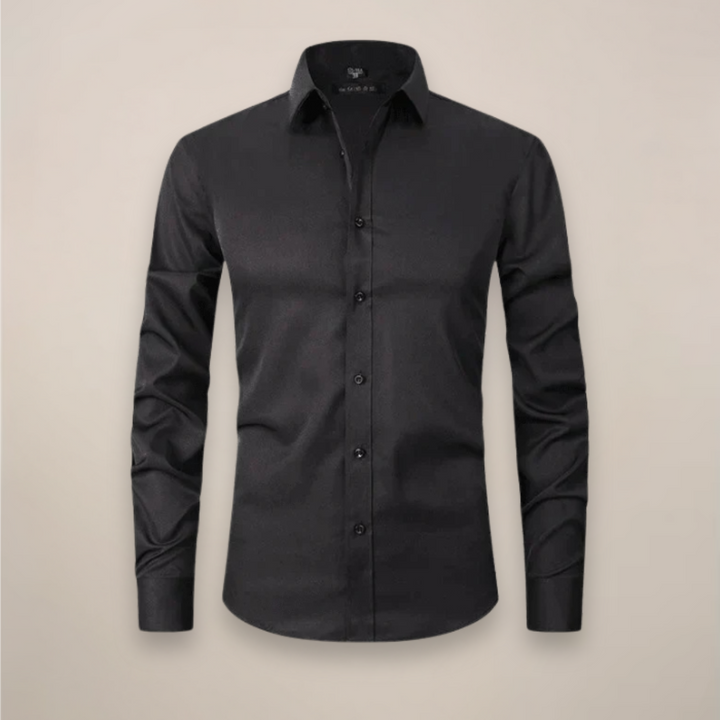 Men's Tailored Shirt, Slim Fit Lightweight Button-Up Shirt for Office & Smart Casual Wear