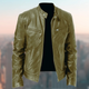 Structured moto jacket with stand collar, long sleeves and multiple zip pockets