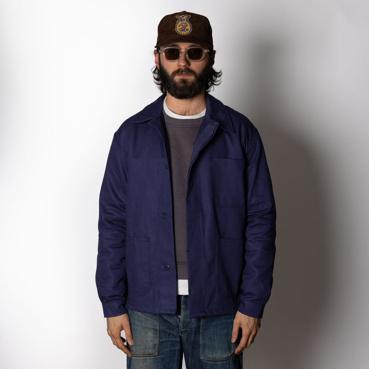 Navy plain casual garment