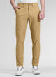 Men's straight-leg golf trousers with belt loops and side pockets