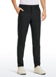 Men's straight tapered golf pants with belt loops, front pockets and full-length legs