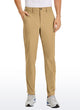 Men's straight tapered golf pants with belt loops, front pockets and full-length legs