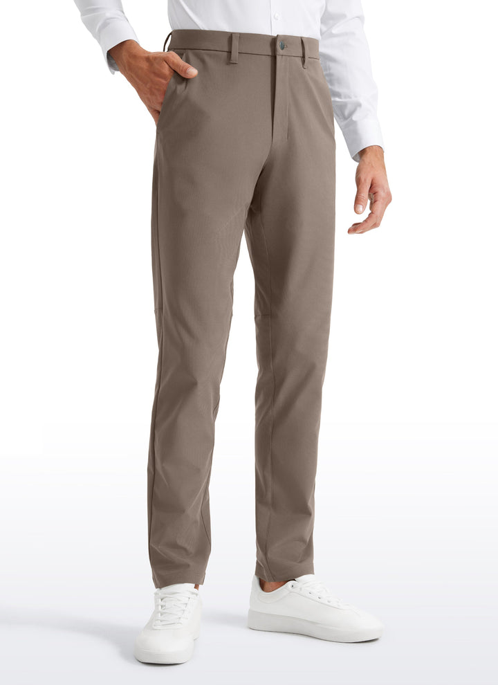 Men's straight tapered golf pants with belt loops, front pockets and full-length legs