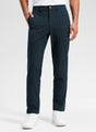Men's straight leg chino trousers with belt loops and front pockets