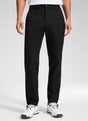 Men's straight leg golf pants with belt loops and pockets