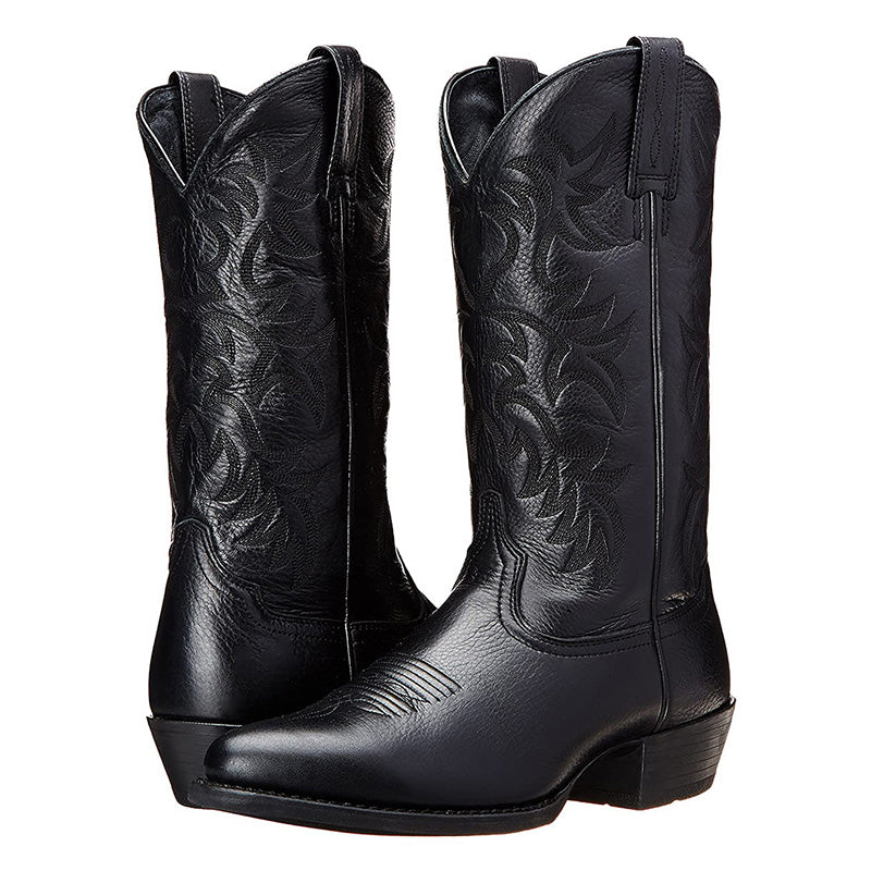 Men's ankle-height everyday boots with flat soles