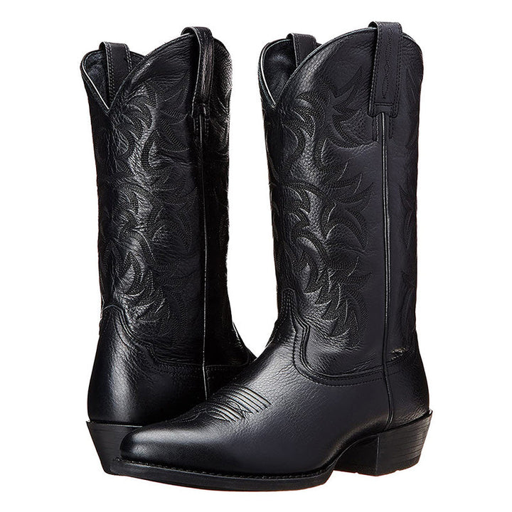Men's ankle-height everyday boots with flat soles