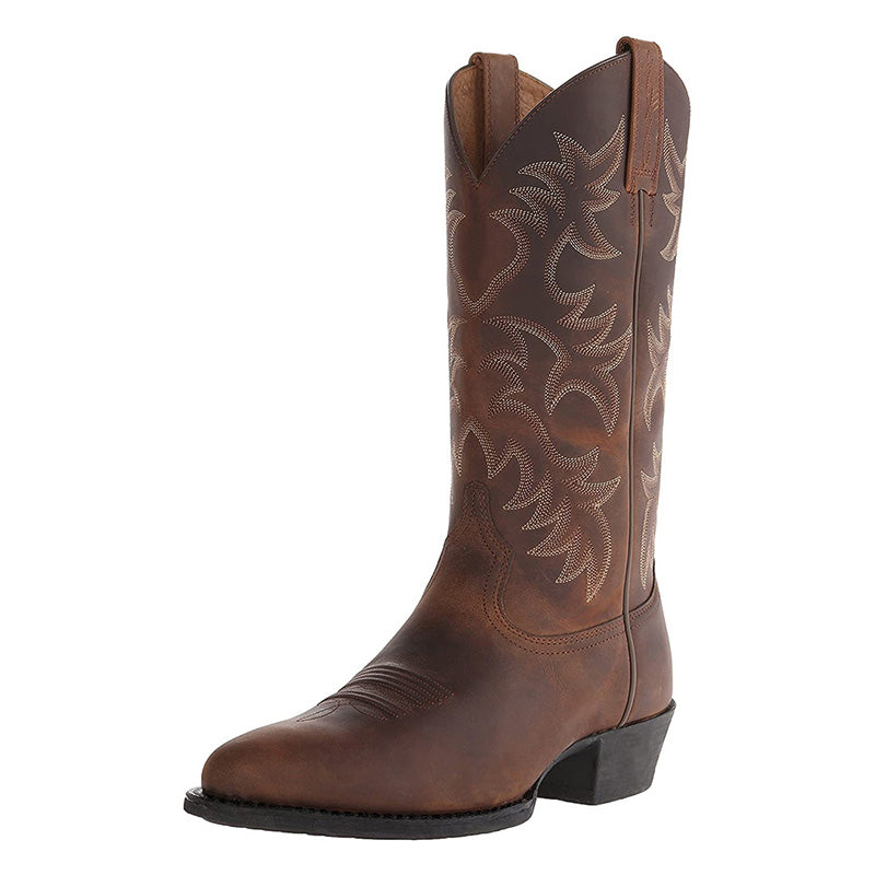 Men's ankle-height everyday boots with flat soles