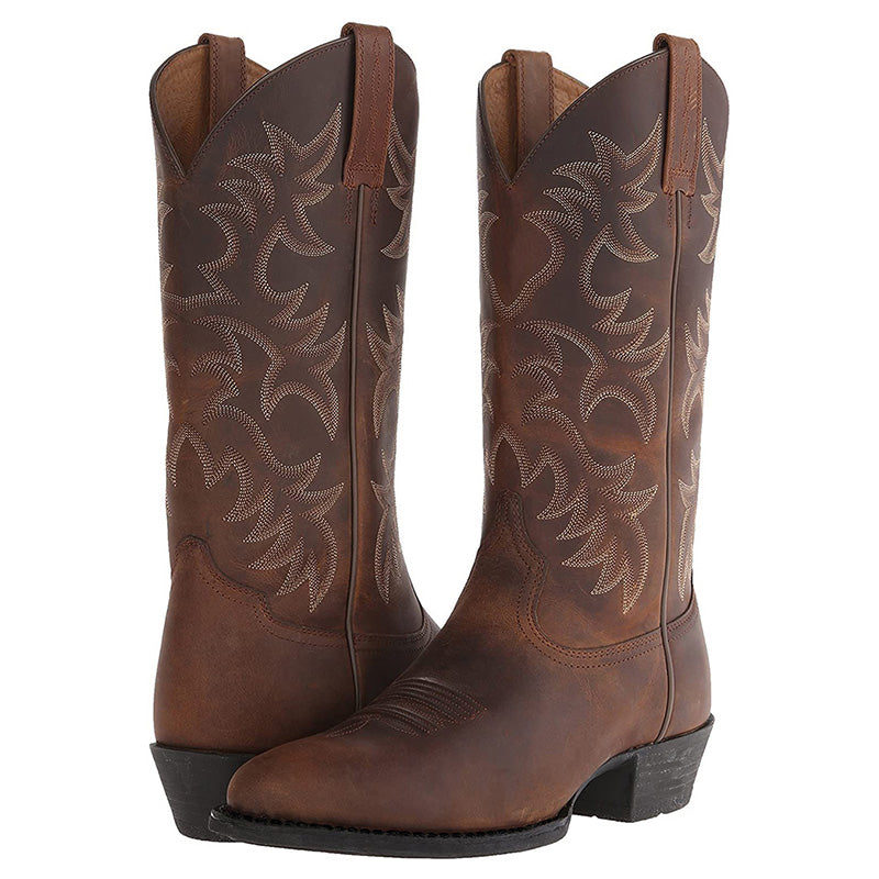 Men's ankle-height everyday boots with flat soles