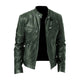 Men's zip front jacket with stand collar and multiple zipped pockets