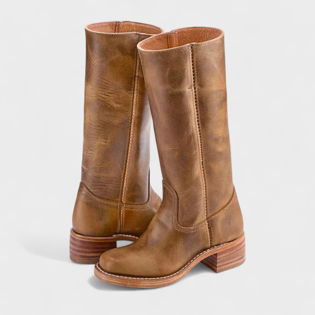 Classic cowboy boots with a traditional Western-inspired design