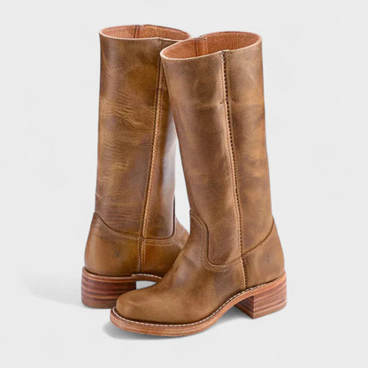 Classic cowboy boots with a traditional Western-inspired design