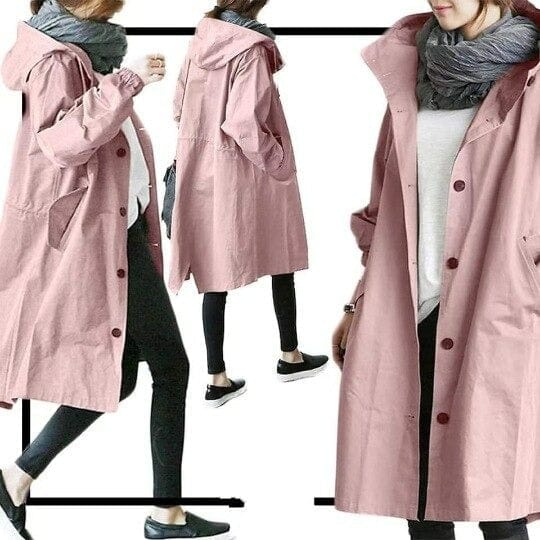 Longline trench coat outerwear